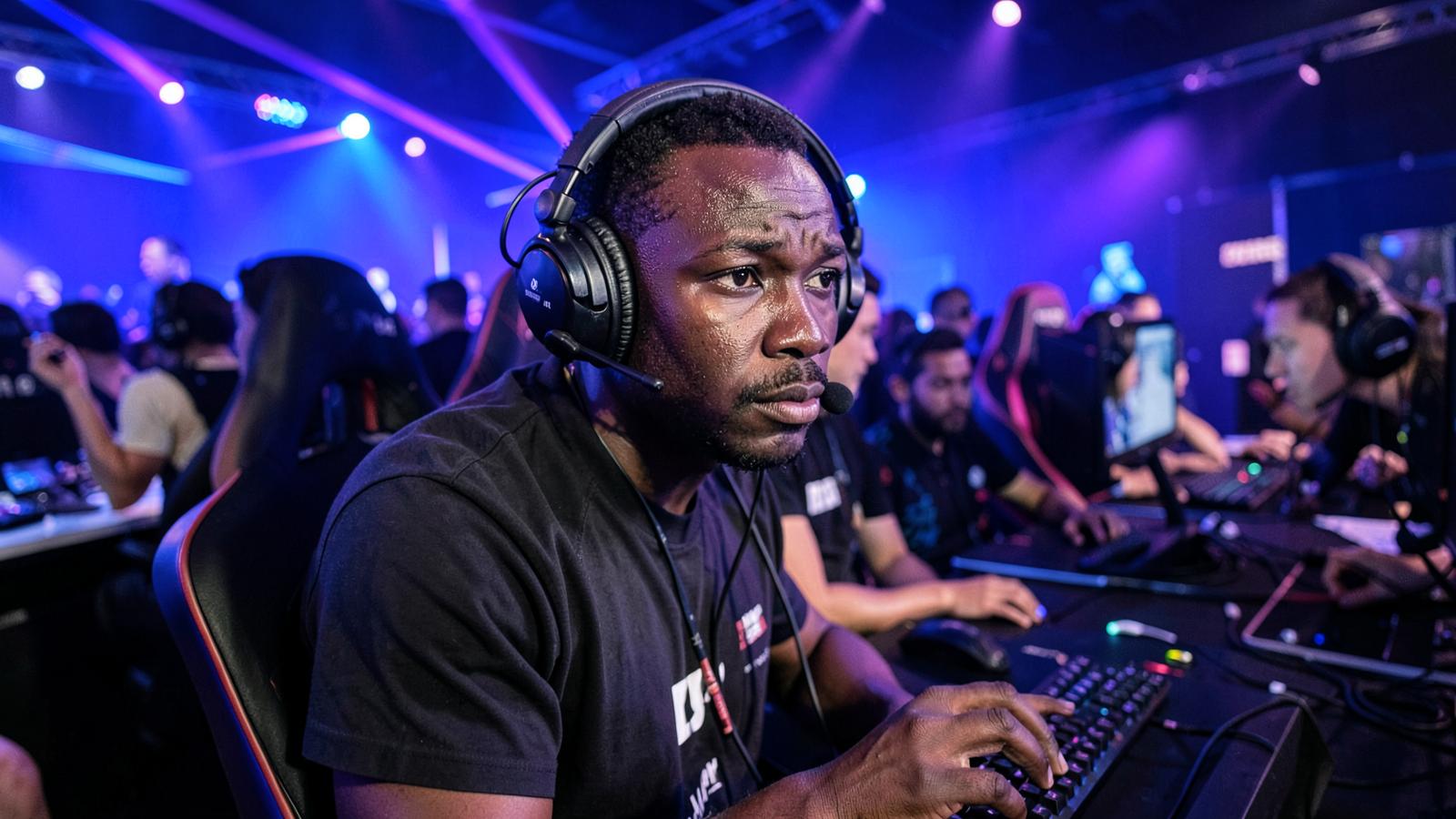 Placeholder photograph of an esports competitor